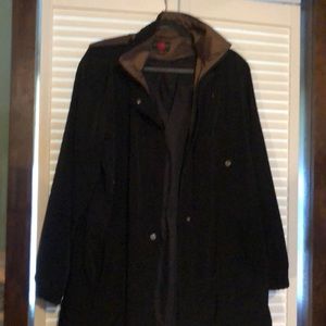 Gallery XL Black Raincoat With Hood - VGC